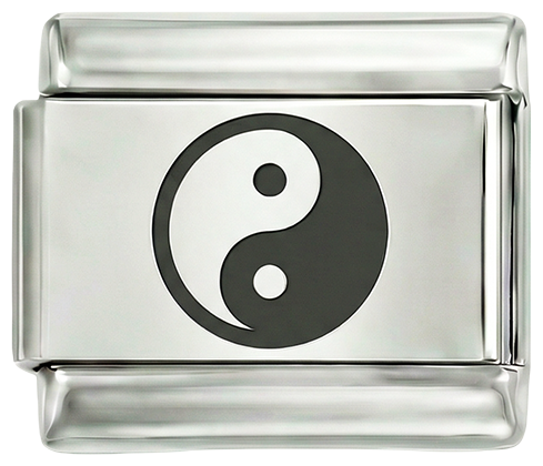 Yin och Yang, i silver