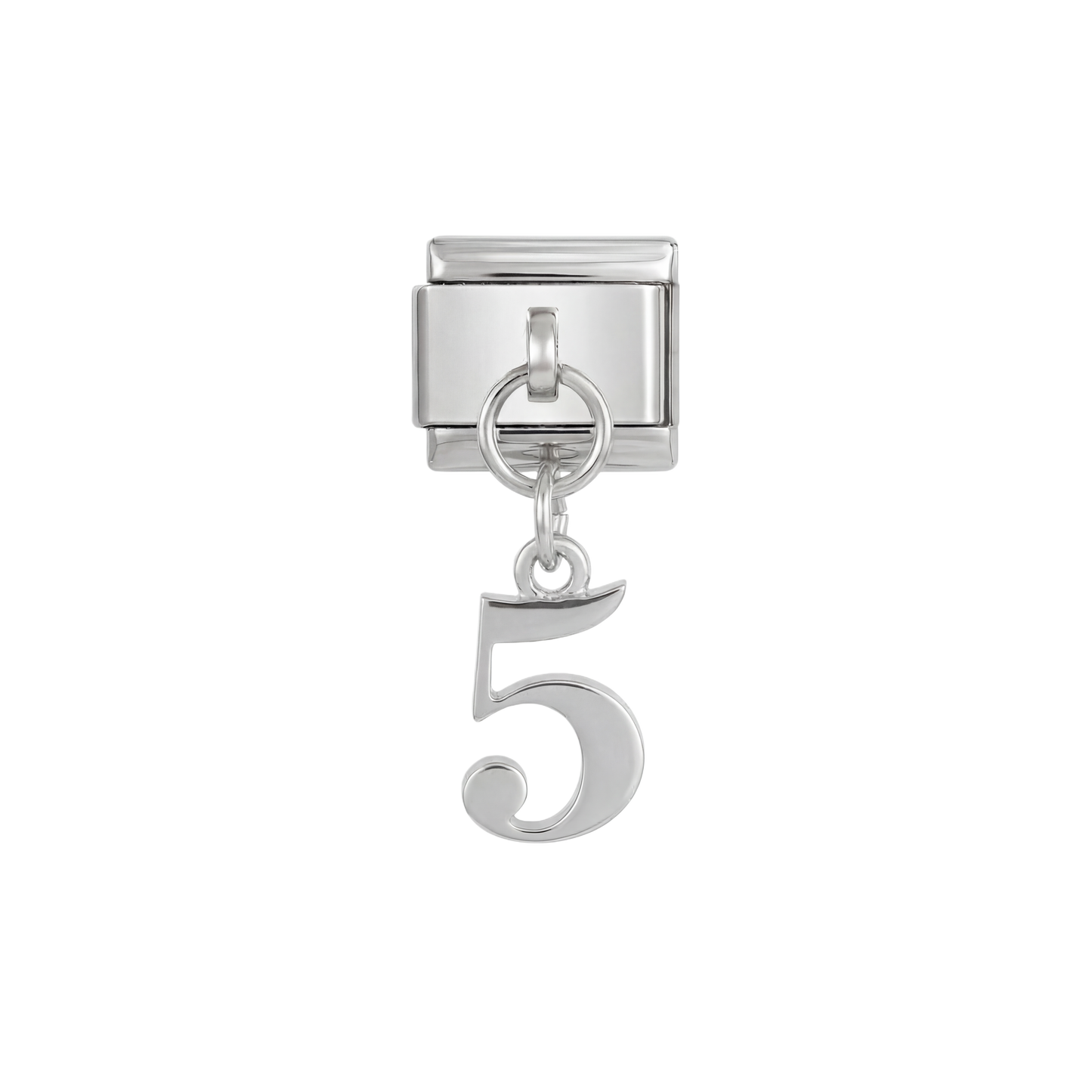 Number 5, Hanging, on Silver