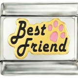 يُضاف لاحقًا - Best Friends، باللون الأسود مع كف وردية