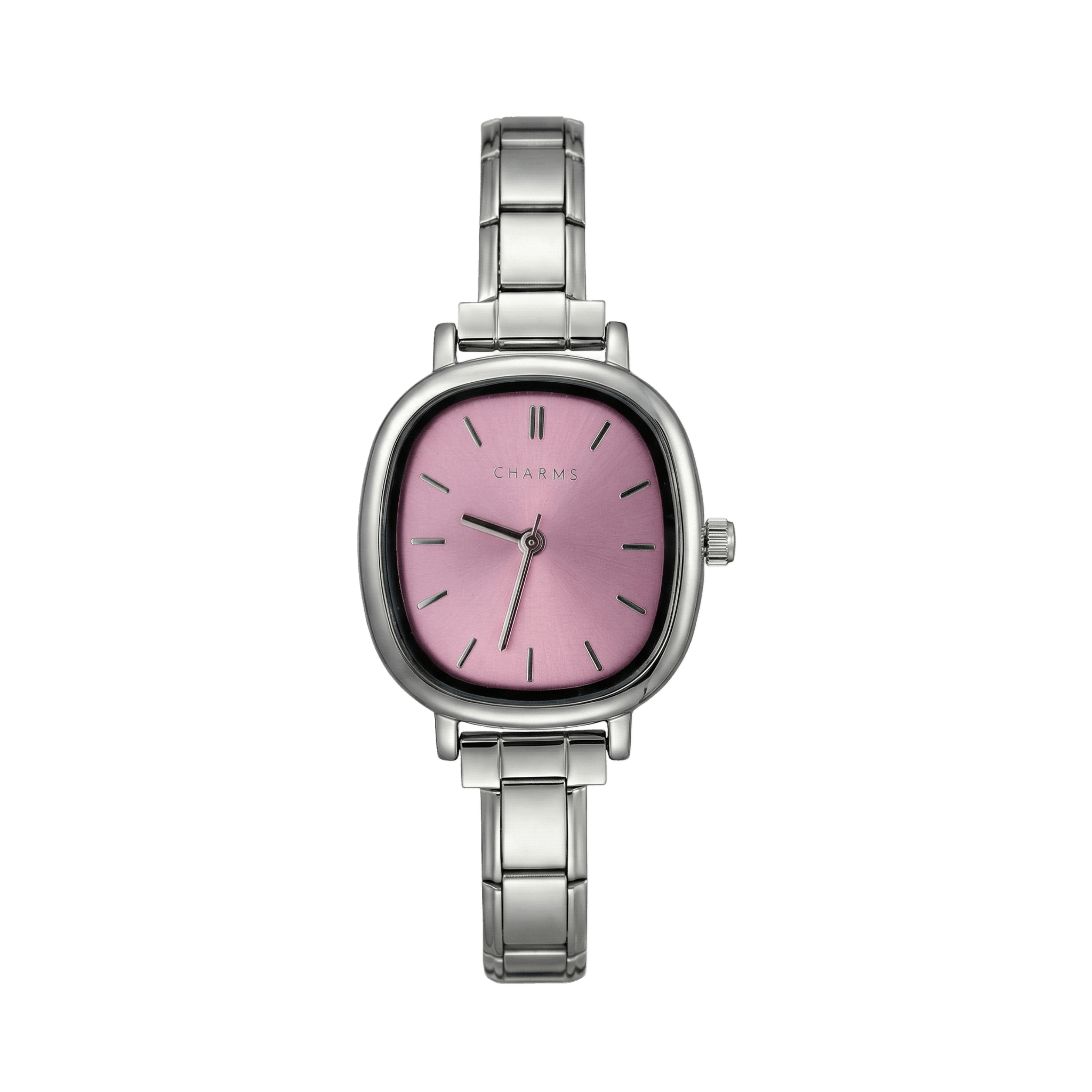 Capri Watch Silver Pink Dial