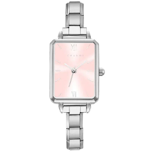 Como – Sølvutgave med rosa urskive