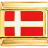 Kommer att läggas till - Danmarks flagga på guld