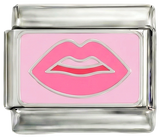 Kommer snart - Rosa läppar på silver
