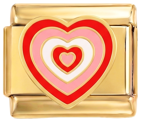 ستُضاف لاحقًا - قلوب حمراء ووردية على ذهب