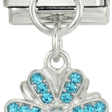 Kommer att läggas till - Turkos blomma med stenar