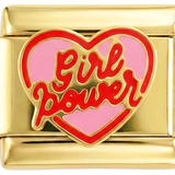 Girl Power-hjärta i guld