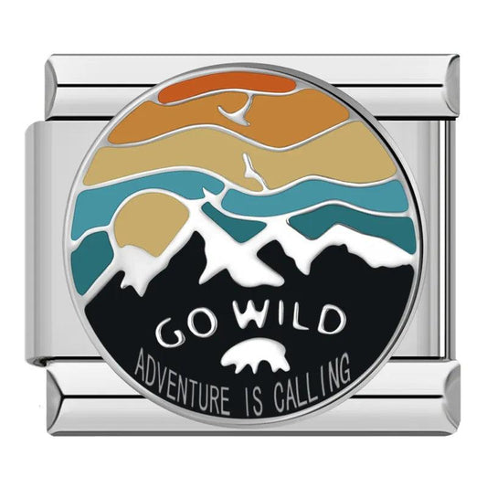 Go Wild, Adventure is Calling, on Silver - Charms Official