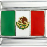 Mexico Flag, on Silver - mexico-on-silver.png