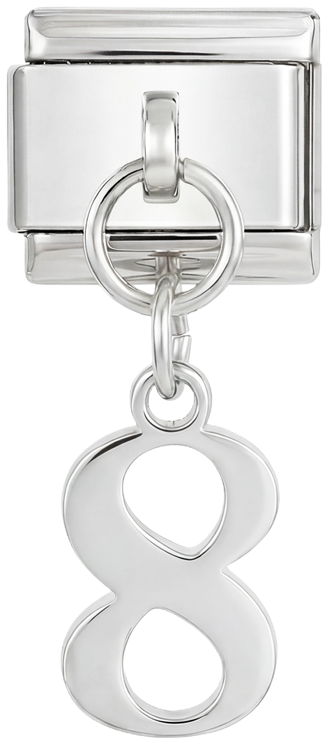 Number 8, Hanging, on Silver - number-8-hanging-on-silver.png