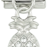 Ananas med stenar på silver