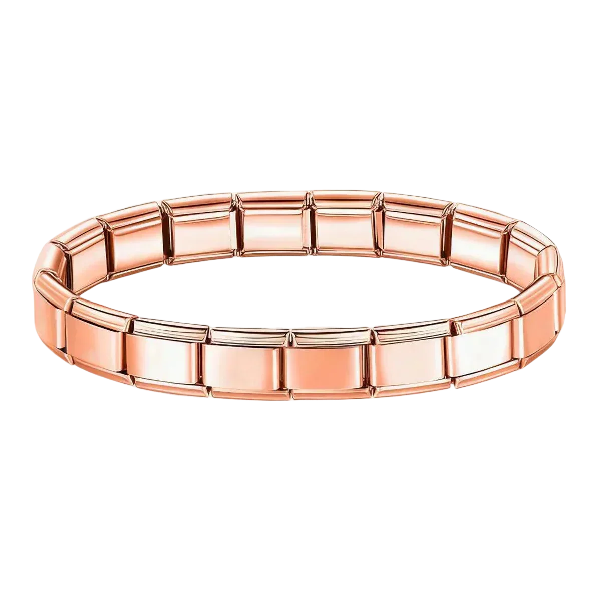 Charms-armband roséguld