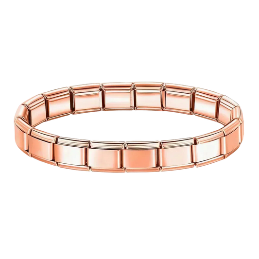 Charms-armband roséguld
